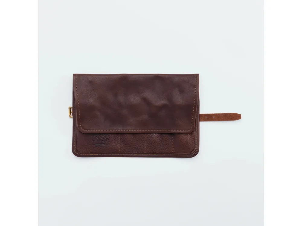 The Superior Labor - Leather Pen Roll - Dark Brown