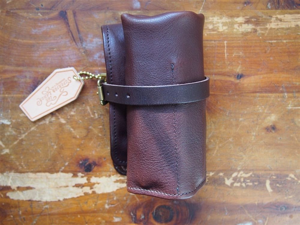 The Superior Labor - Leather Pen Roll - Dark Brown - Image 4