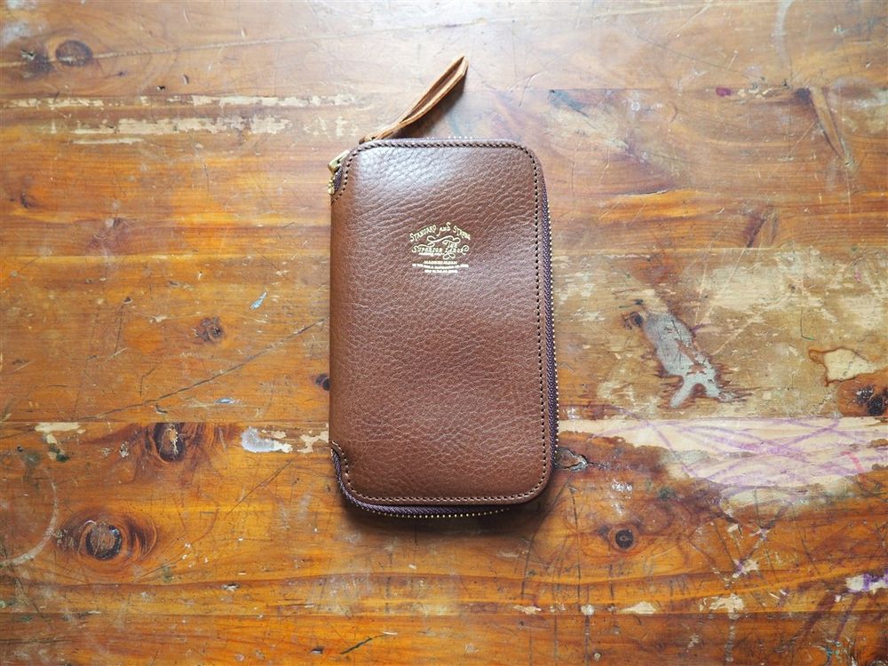 The Superior Labor - Leather Pen Zip Case - Brown