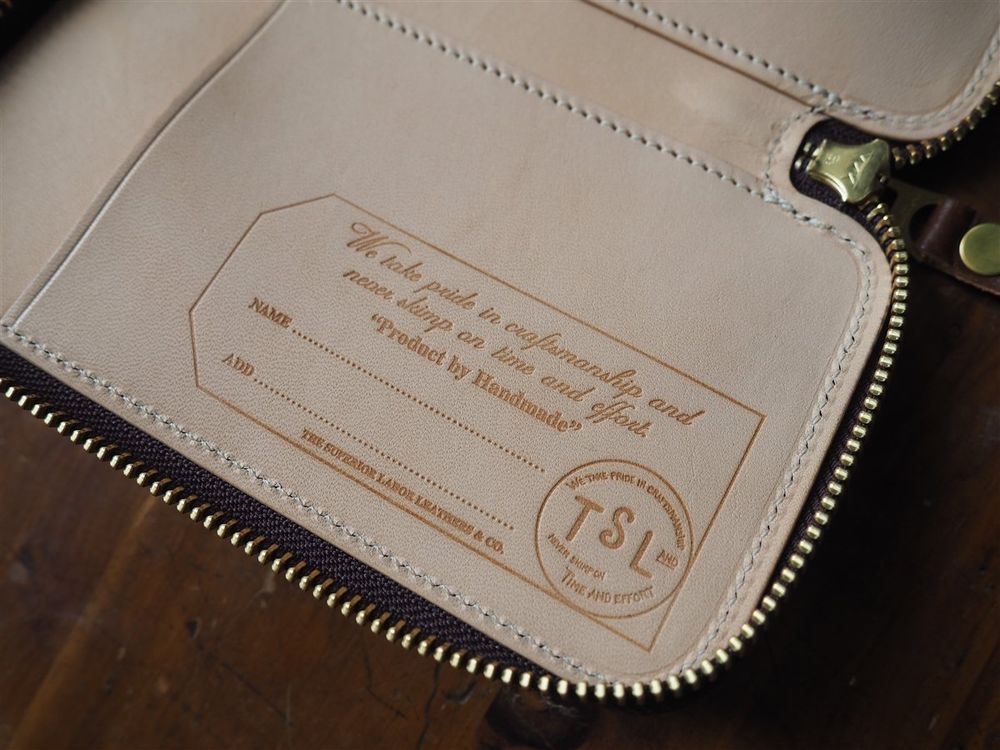 The Superior Labor - Leather Pen Zip Case - Brown - Image 5