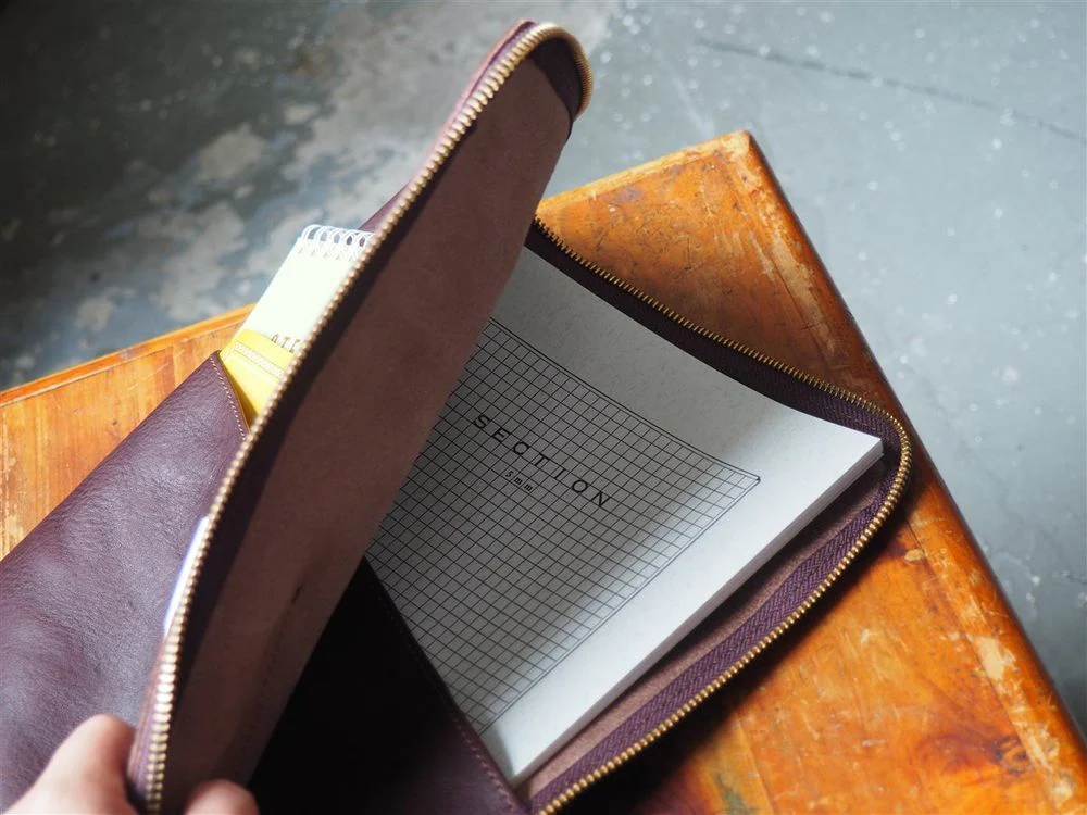 <b>PRE-ORDER</b> - The Superior Labor - Leather Portfolio - Dark Brown (A4) - Image 4
