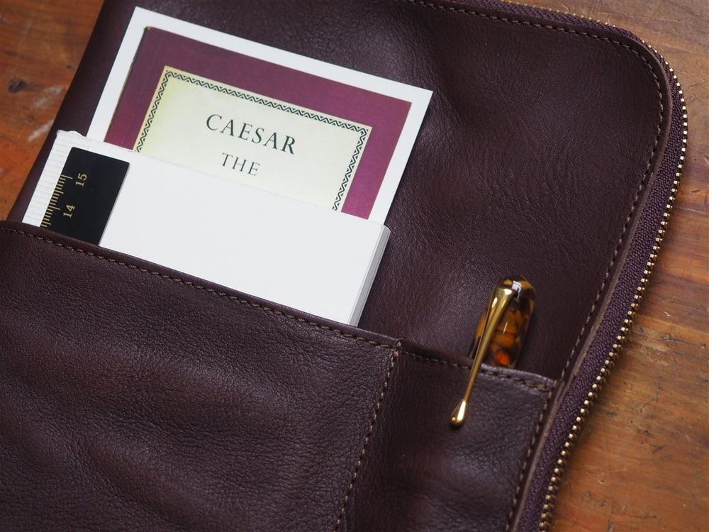 The Superior Labor - Leather Portfolio - Dark Brown (A5) - Image 4