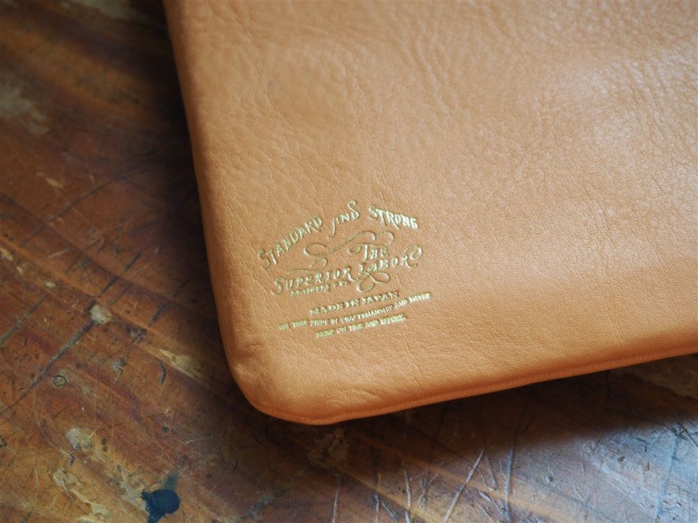 <b>PRE-ORDER</b> - The Superior Labor - Leather Portfolio - Natural (A4) - Image 6