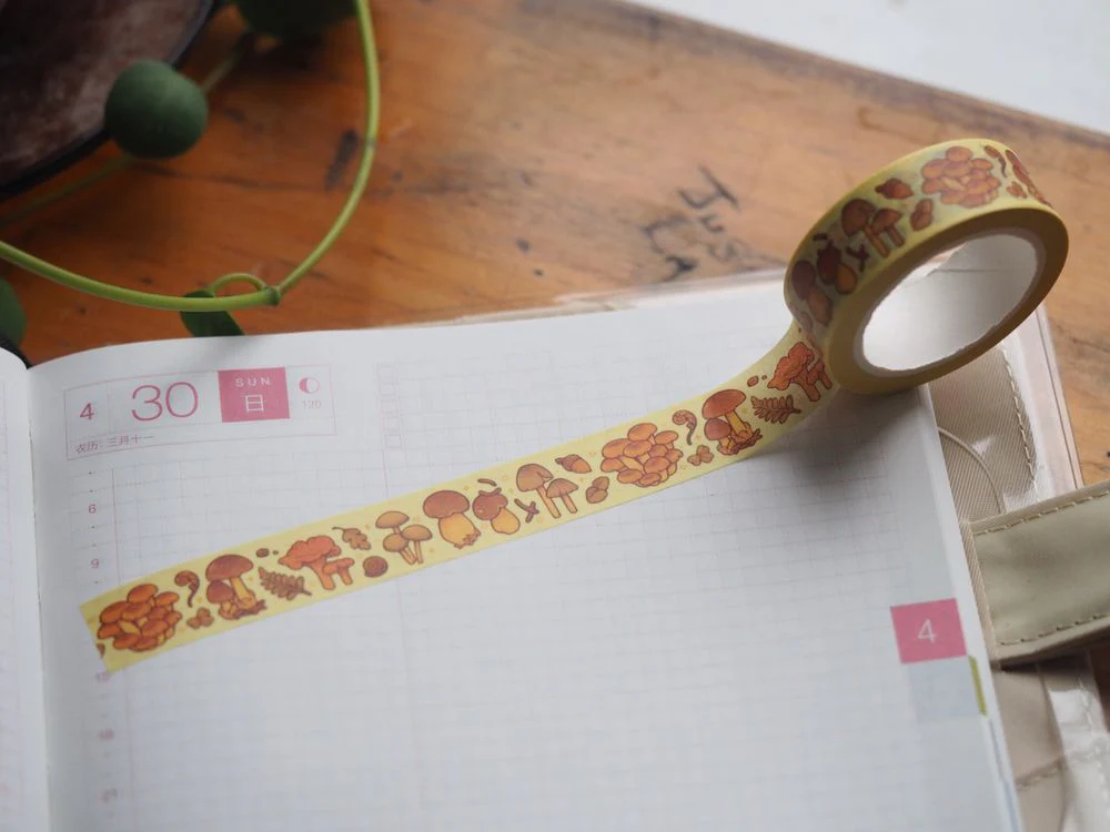 The Washi Station - Lianne Pflug's Tan Mushroom Washi Tape