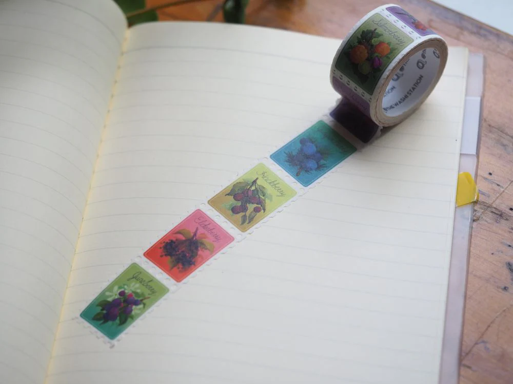 The Washi Station - Nimasprout’s Berries of North America Stamp Washi