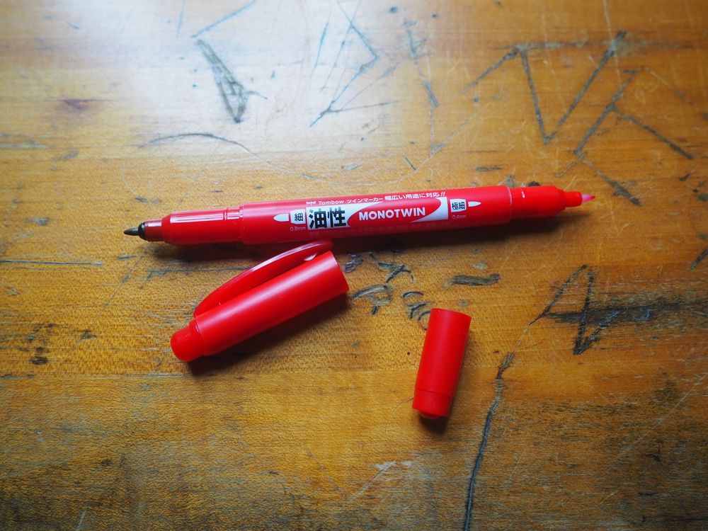 Tombow MONOTWIN Marker - Red - Image 2