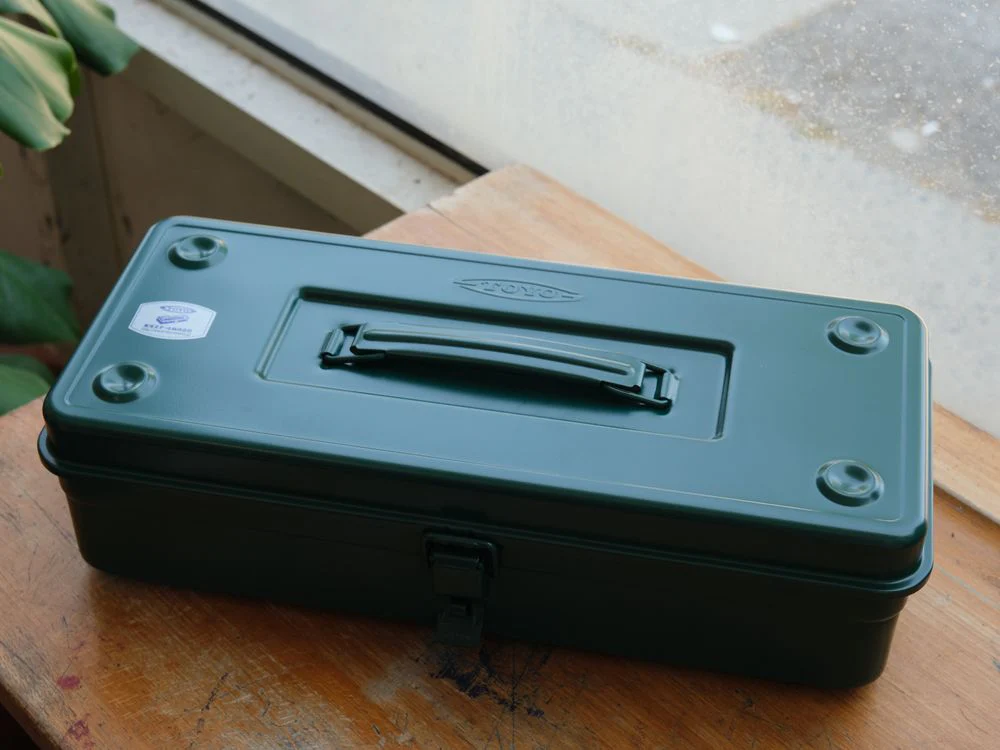 TOYO - Trunk Shape Toolbox - T-350 - Antique Green - Image 3