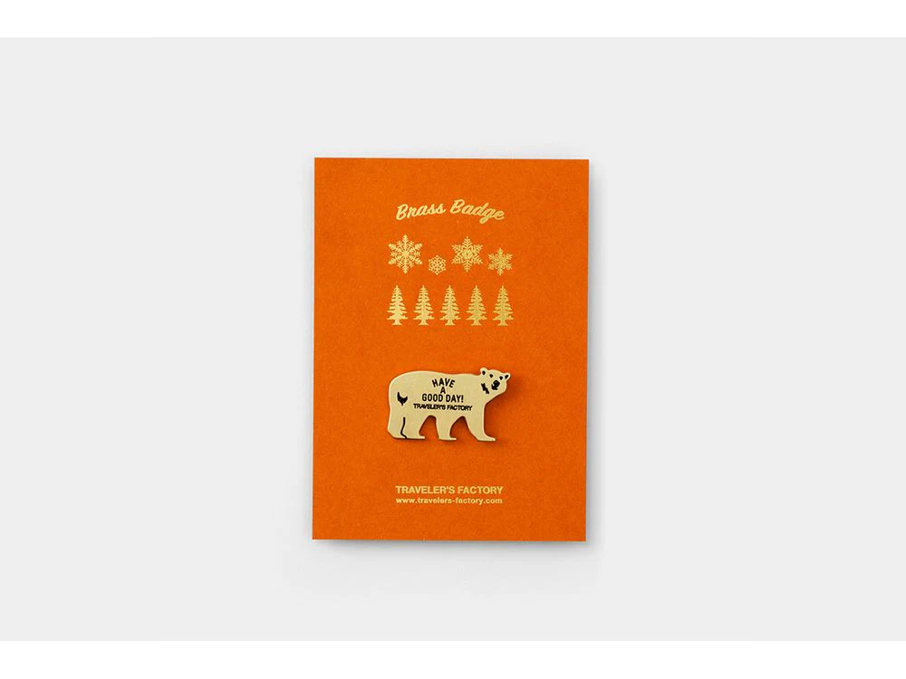 Traveler's Factory - Holiday 2025 Items - Limited Edition - Brass Badge Bear