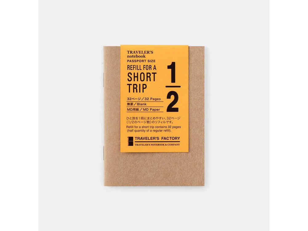Traveler's Factory Passport Size Refill ST - White