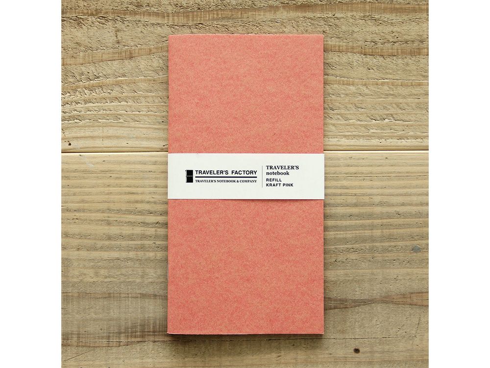 Traveler's Factory Regular Size Refill - Kraft Pink