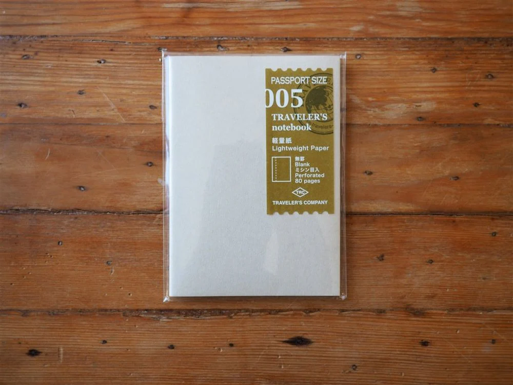 Traveler's Notebook Passport Size Refill - 005 Lightweight Paper