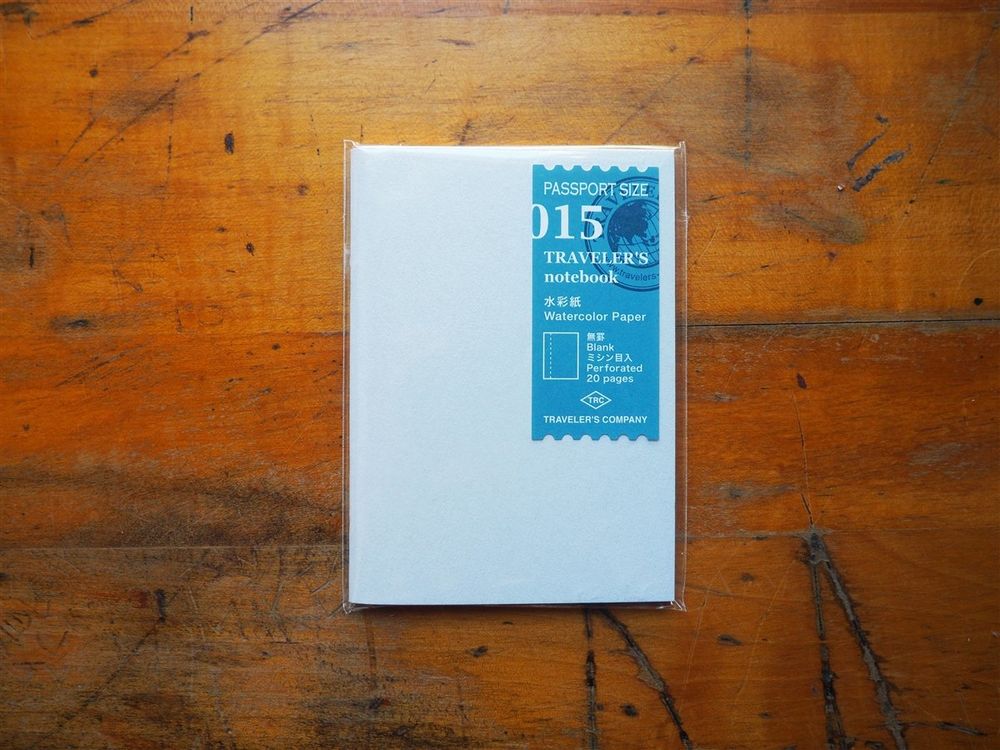 Traveler's Notebook Passport Size Refill - 015 Watercolor Paper