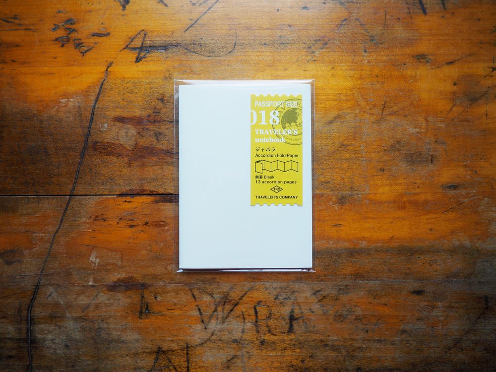 Traveler's Notebook Passport Size Refill - 018 Accordion Fold Paper