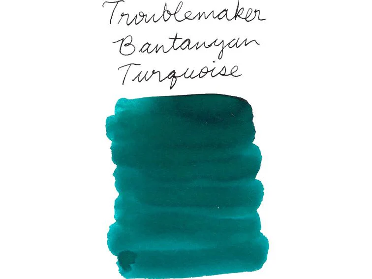 Troublemaker Inks - Fountain Pen Standard Ink (60mL) - Bantayan Turquoise - Image 2