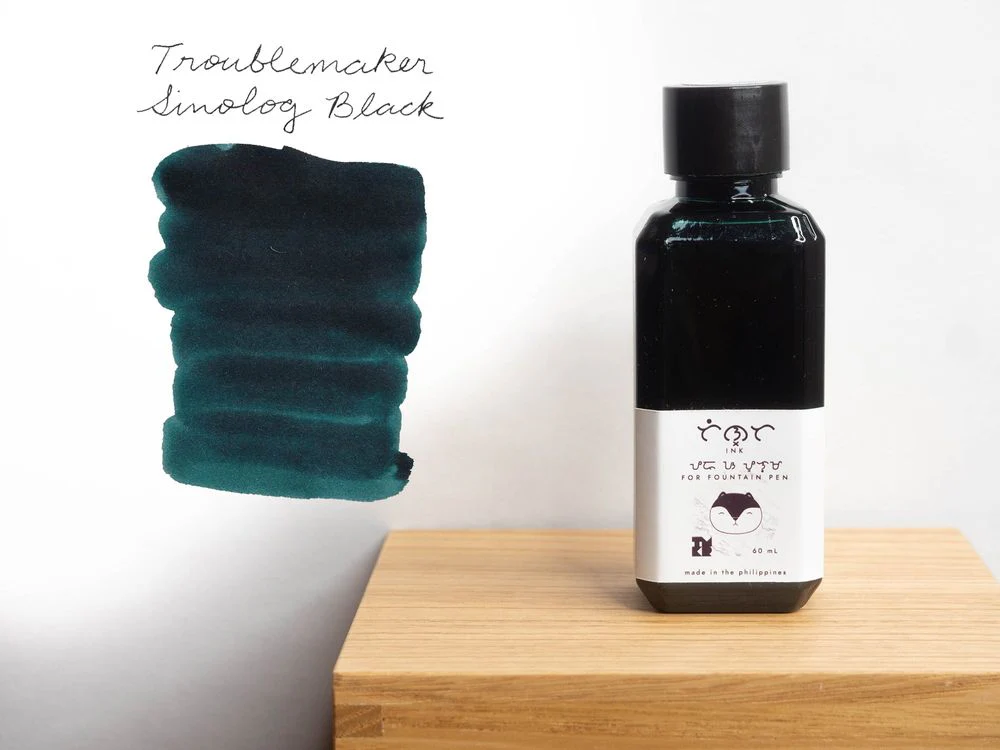 Troublemaker Inks - Fountain Pen Standard Ink (60mL) - Sinulog Black