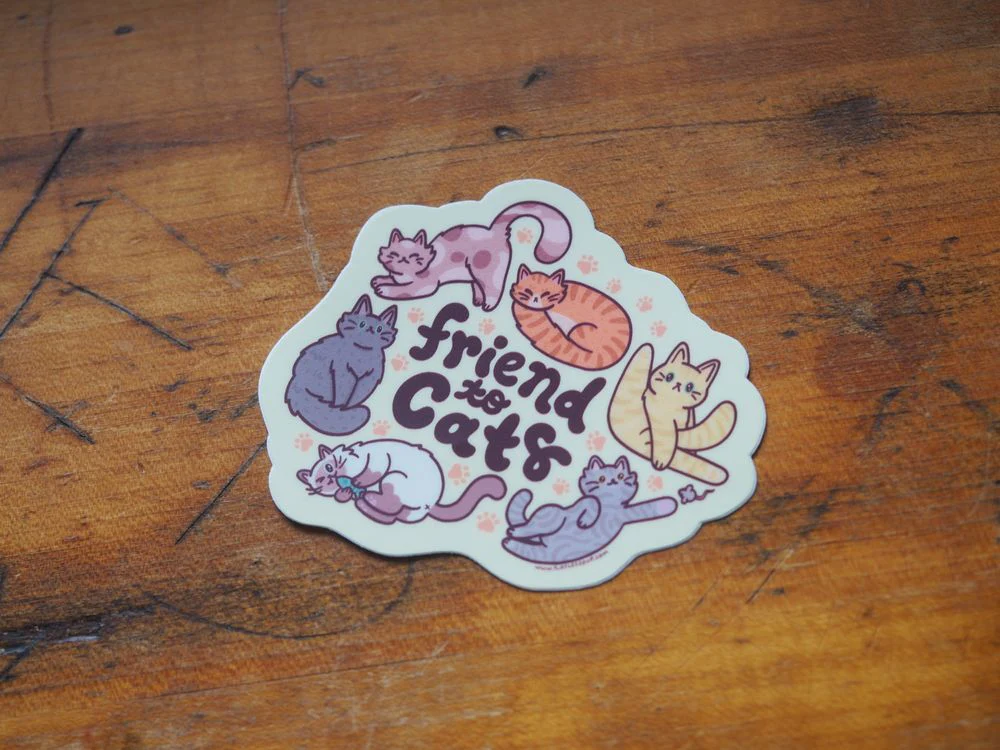 Turtle's Soup - Vinyl Sticker - Friend to Cats