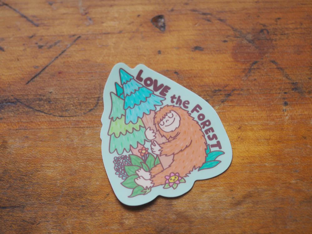 Turtle's Soup - Vinyl Sticker - Love the Forest Bigfoot Sasquatch