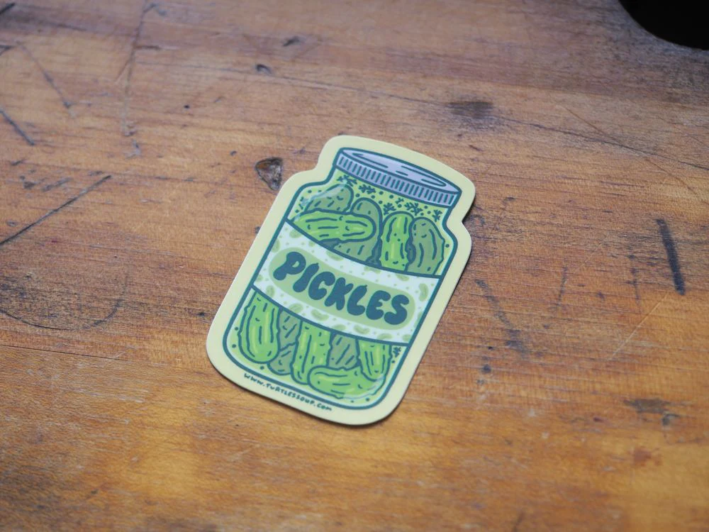 Turtle's Soup - Vinyl Sticker - Pickle Jar