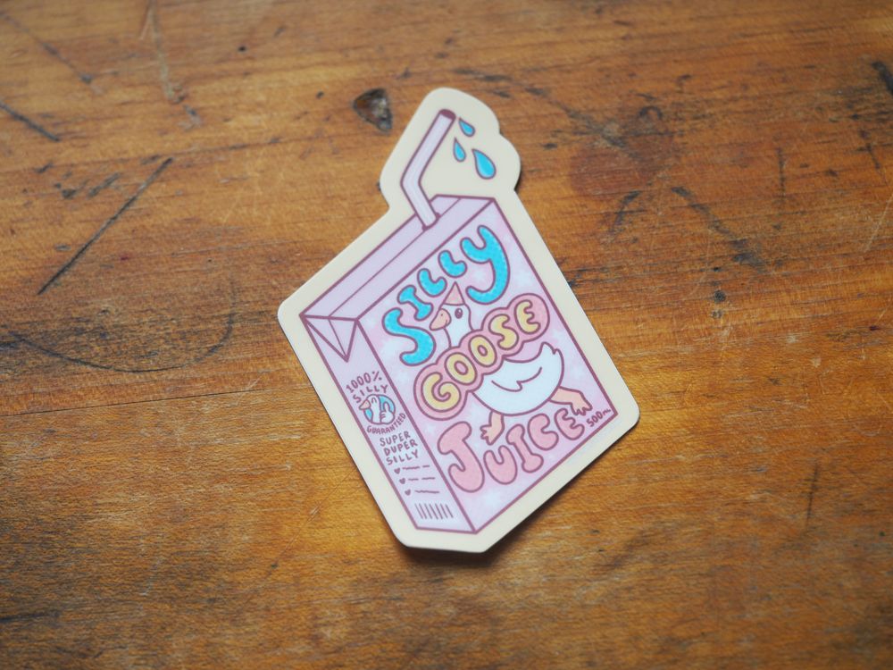 Turtle's Soup - Vinyl Sticker - Silly Goose Juice, Goofy, Geese