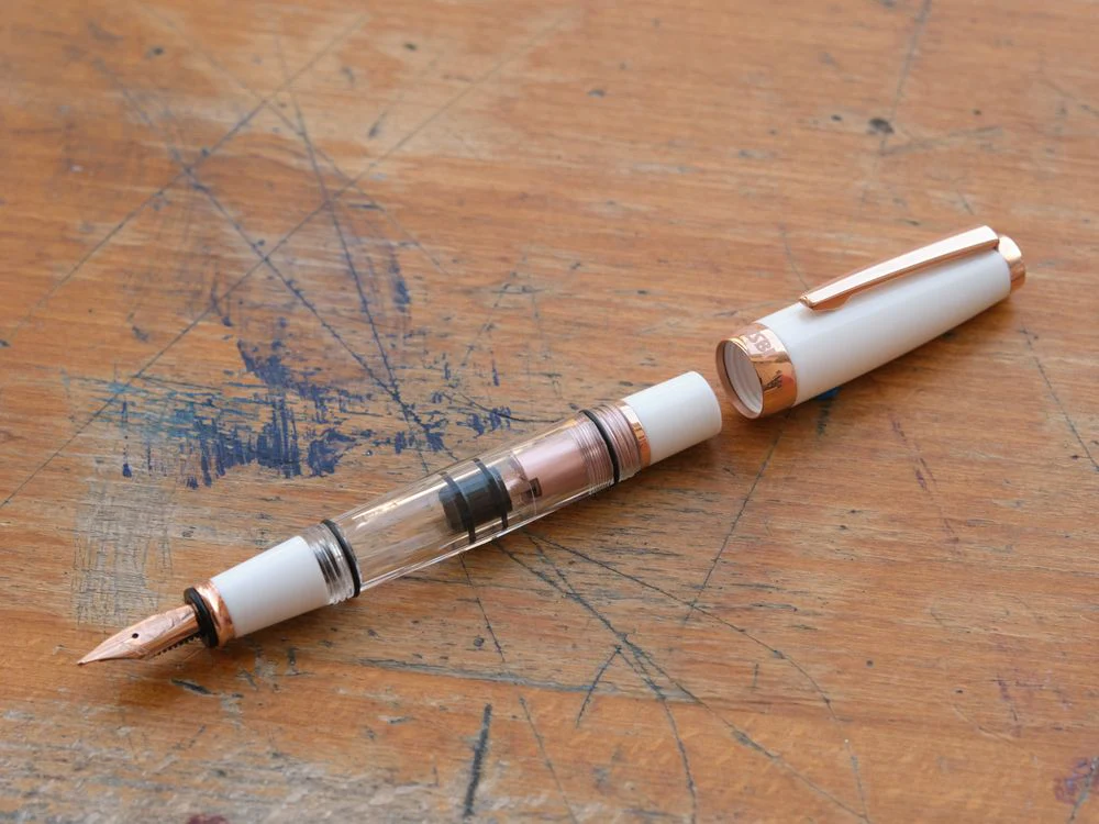 TWSBI Diamond Mini White RoseGold V2 Fountain Pen - Image 3