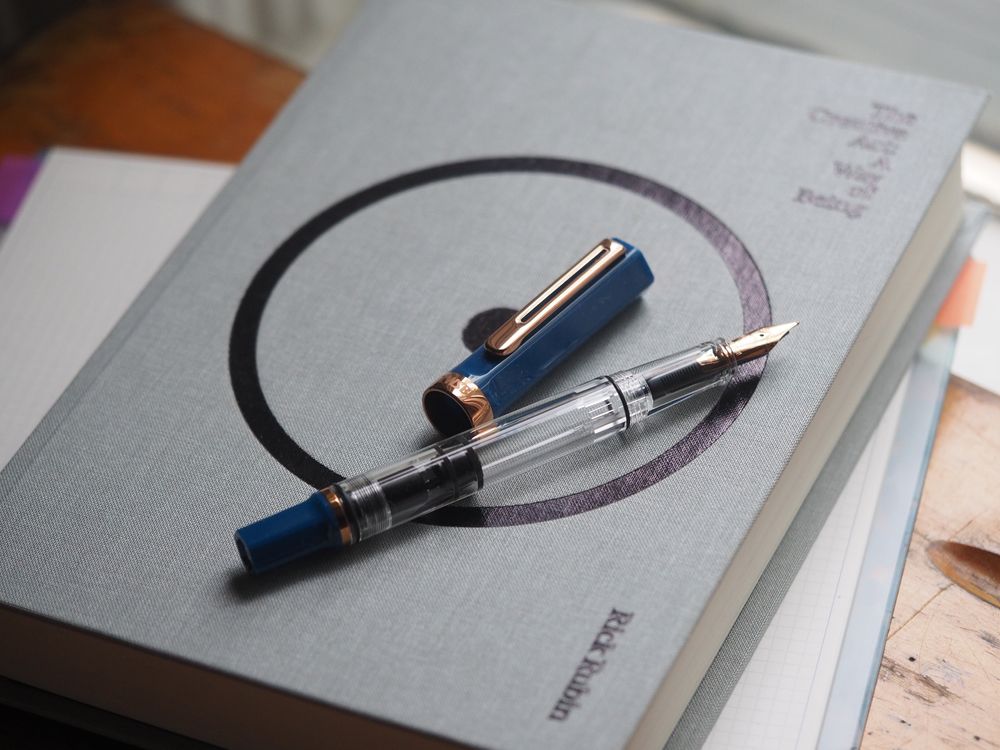 TWSBI ECO Fountain Pen - Indigo Blue with Bronze - Image 2