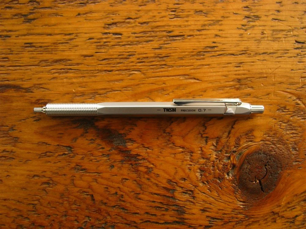 TWSBI Precision Retractable Mechanical Pencil 0.7mm - Matte Silver