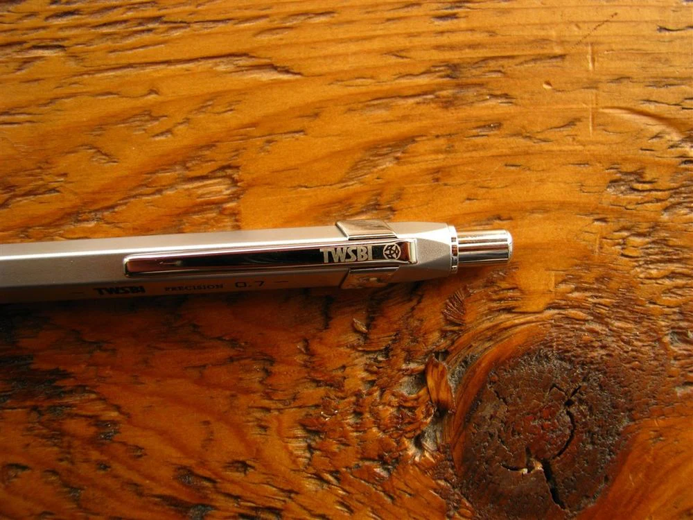 TWSBI Precision Retractable Mechanical Pencil 0.7mm - Matte Silver - Image 3