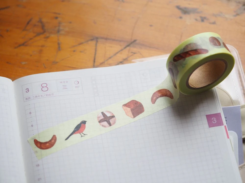 Washi Tape - Nishi Shuku Bread (22-763)