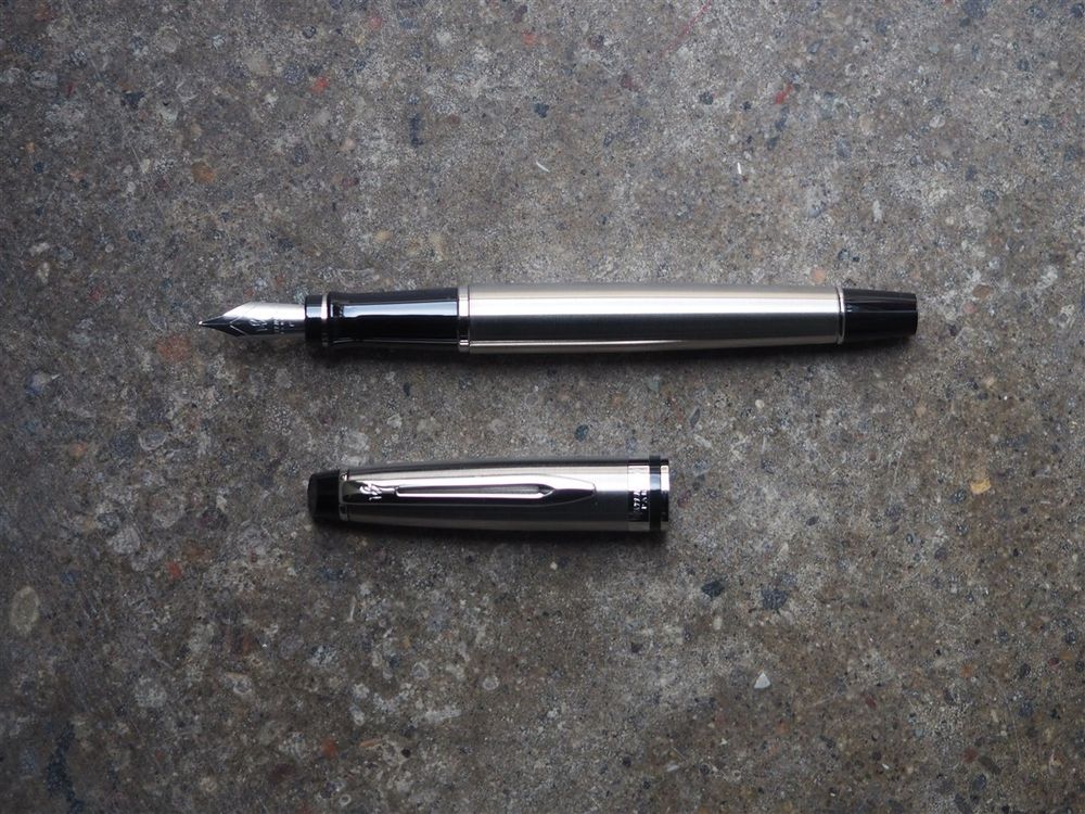 Waterman Expert3 Fountain Pen - Stainless Steel with Silver Trim