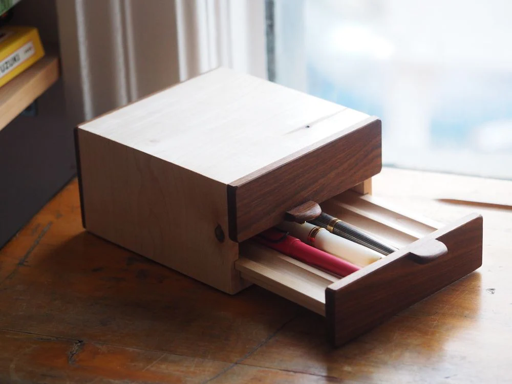 Wood Pen Drawer - Double - 12 Slots - Image 3