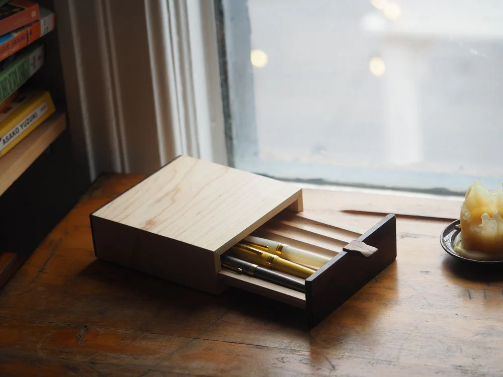 Wood Pen Drawer - Single - 6 Slots - Image 3