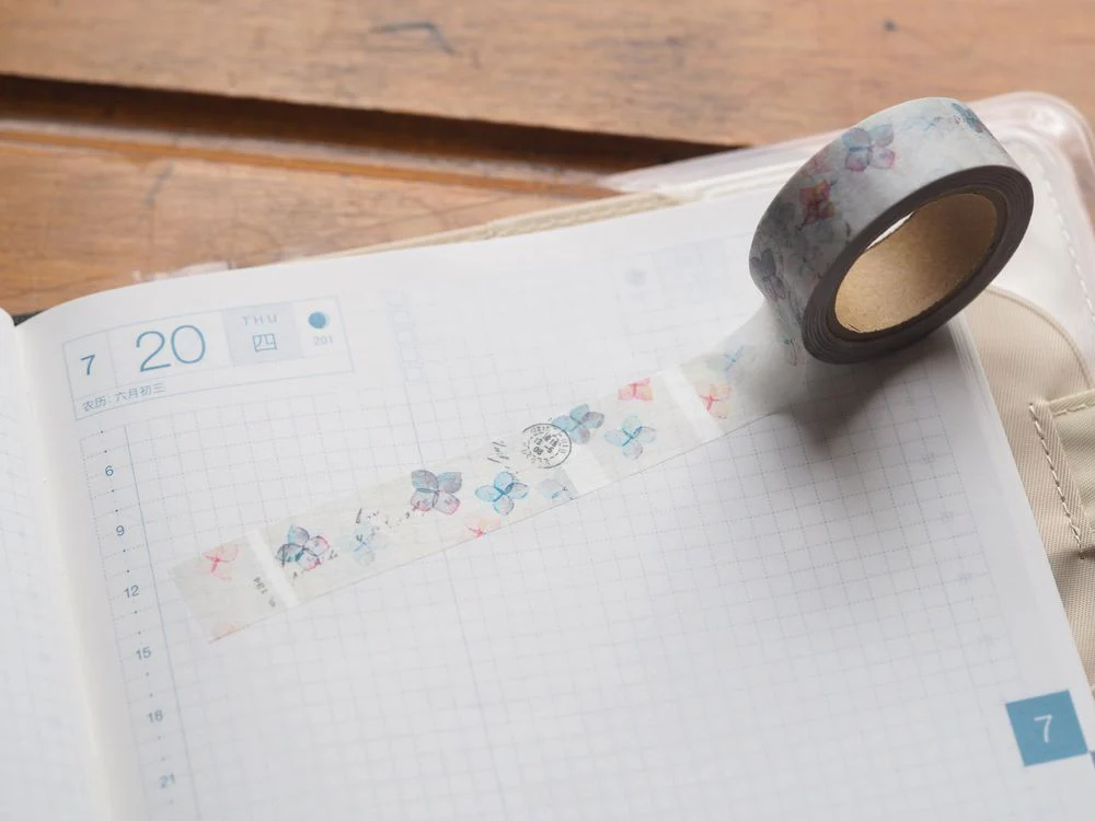 Yohaku Washi Tape - Hydrangea (Y-045)