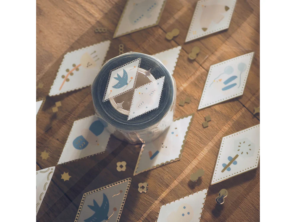 Yohand Studio - Clear Matte PET Tape - Bird and Flower