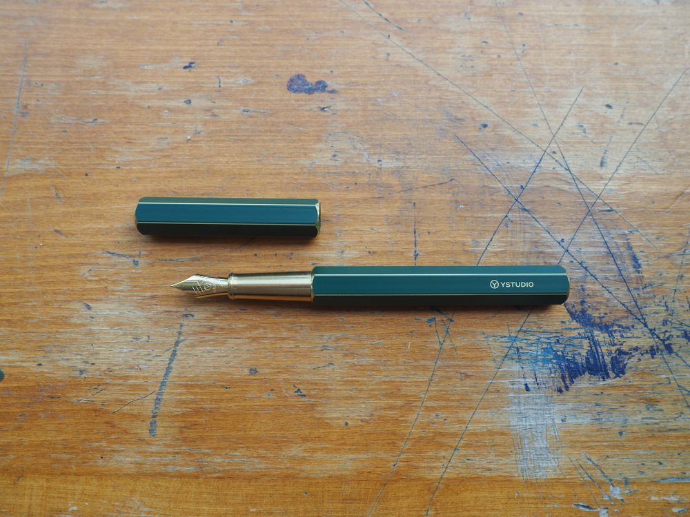 YSTUDIO Classic Revolve Fountain Pen - Green - Image 2