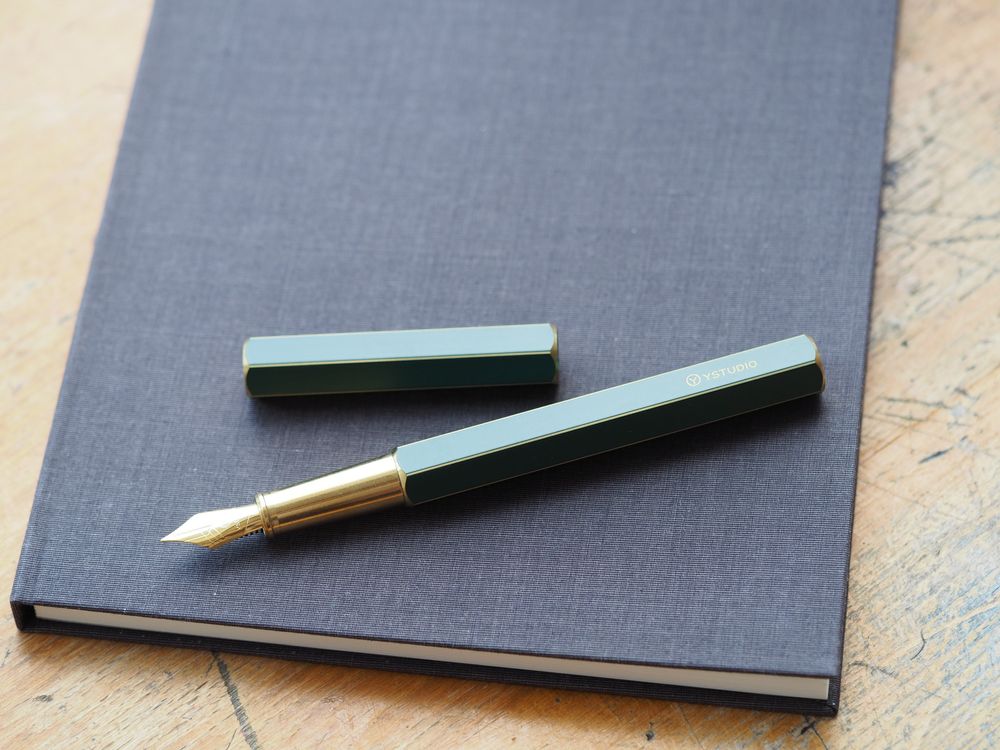 YSTUDIO Classic Revolve Fountain Pen - Green - Image 4