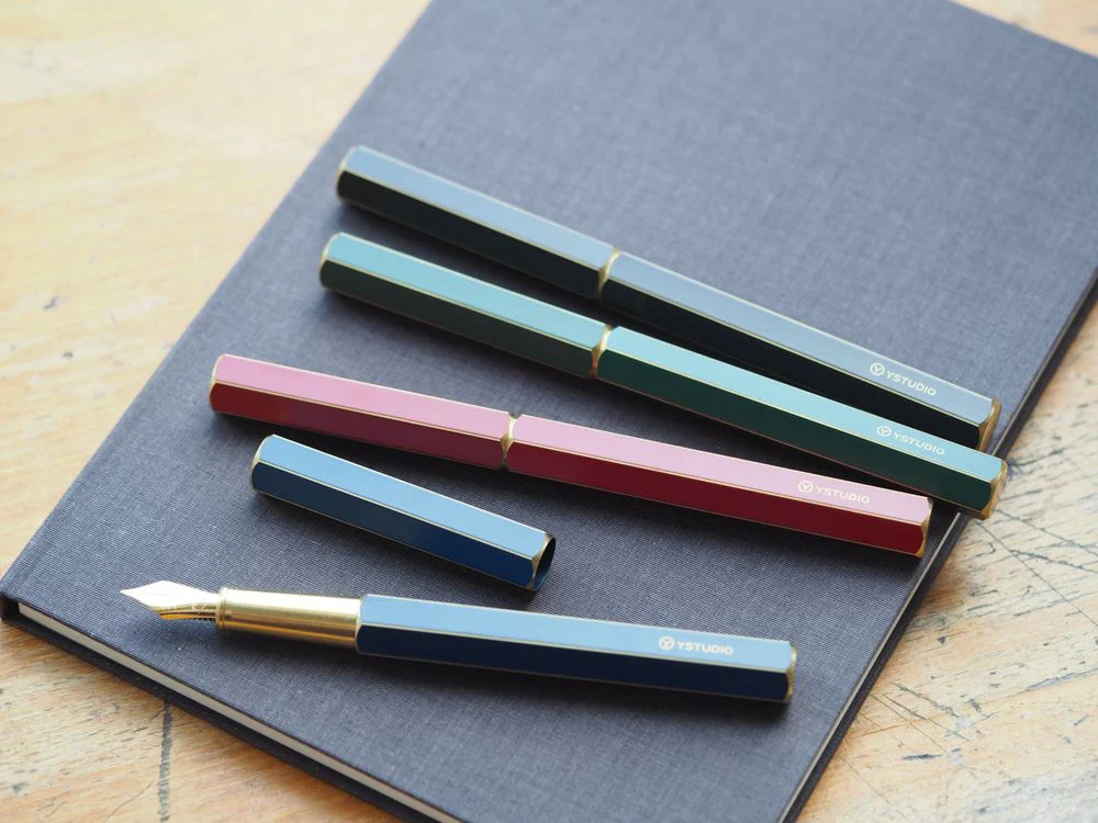 YSTUDIO Classic Revolve Fountain Pen - Green - Image 5
