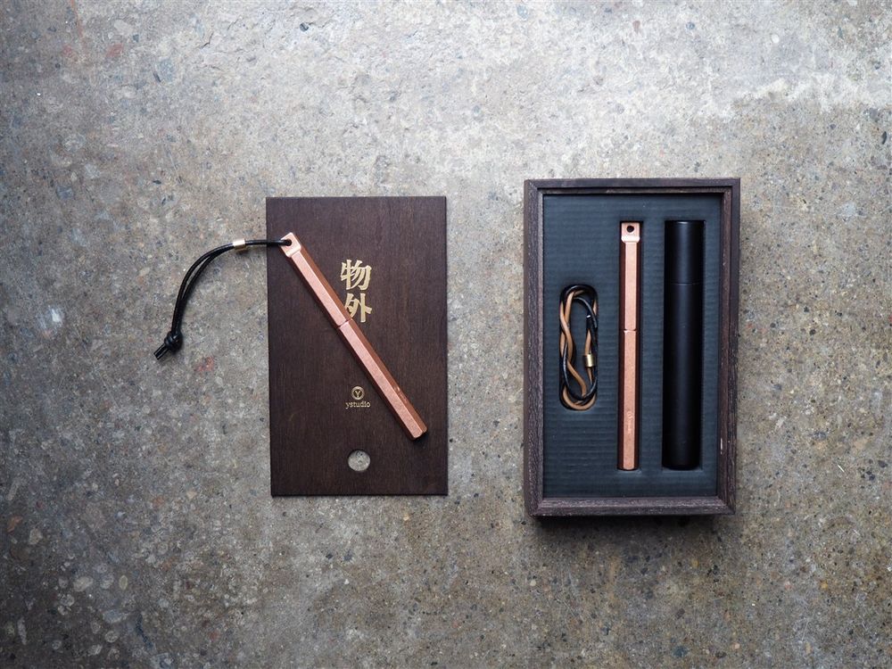 YSTUDIO Classic Revolve Portable Fountain Pen - Copper - Image 10