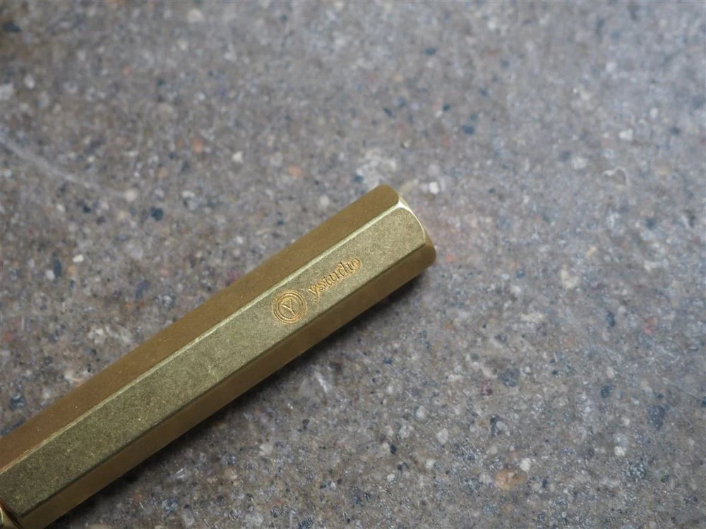 YSTUDIO Classic Revolve Rollerball Pen - Brass - Image 2