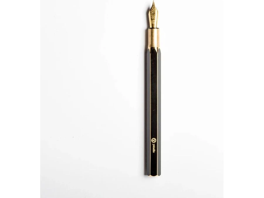 YSTUDIO Classic Revolve Desk Fountain Pen - Black - Image 2