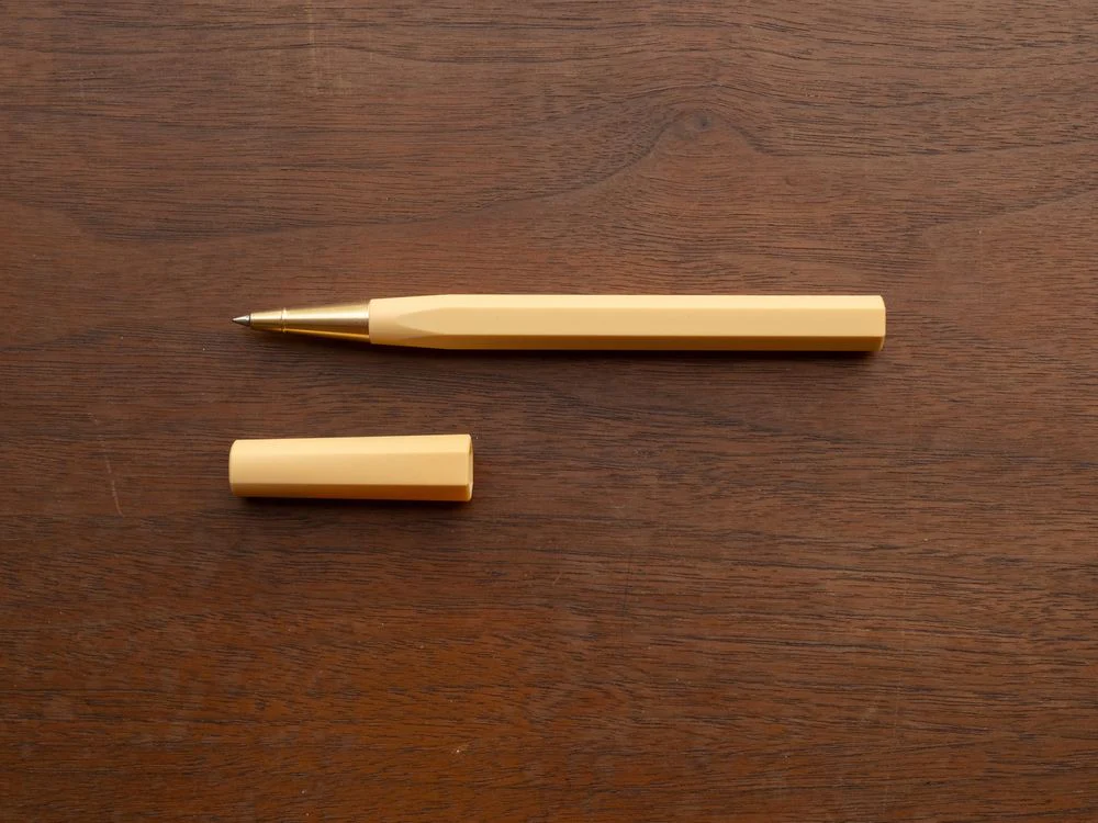 YSTUDIO Glamour Evolve - Ocean Sustainable Rollerball Pen - Dawn Yellow - Image 2