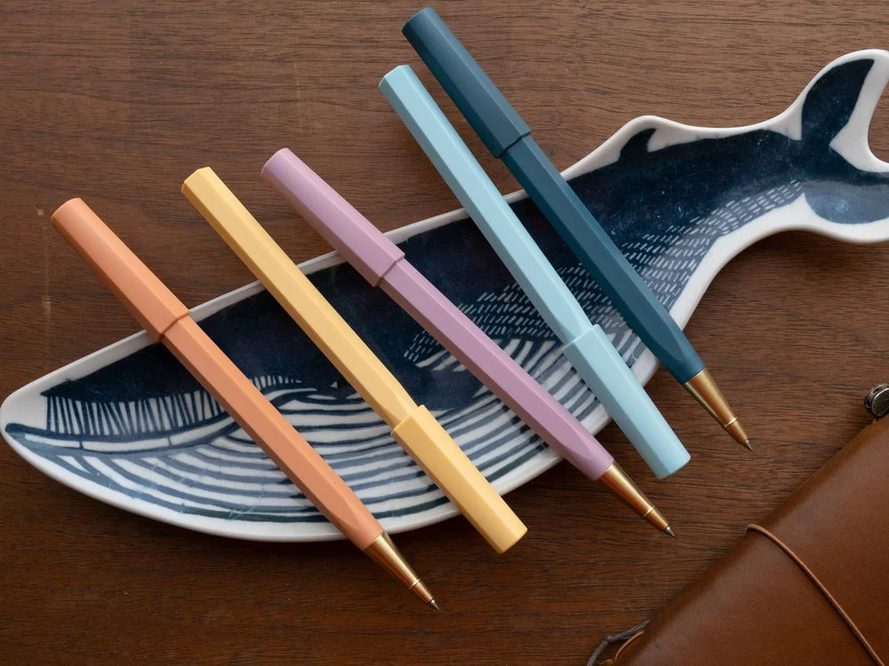 YSTUDIO Glamour Evolve - Ocean Sustainable Rollerball Pen - Dawn Yellow - Image 3