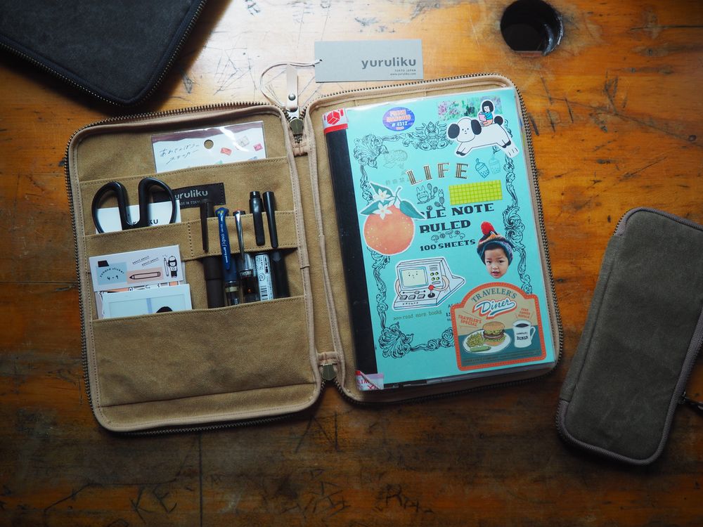 Yuruliku - FLAT tool case A5 - Brown - Image 4